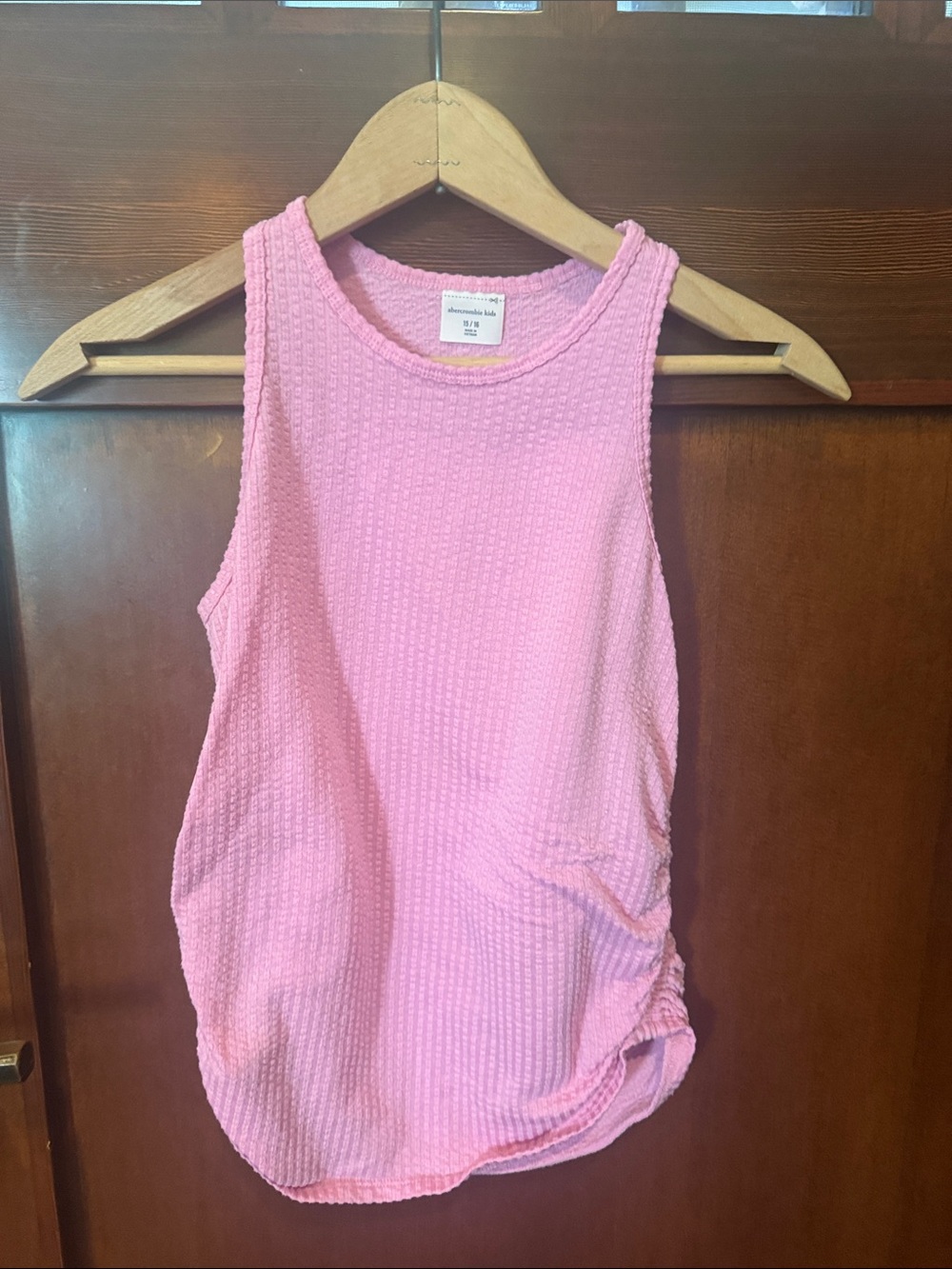 Abercrombie & Fitch Light Pink Textured Tank